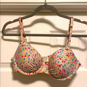 Floral bikini top